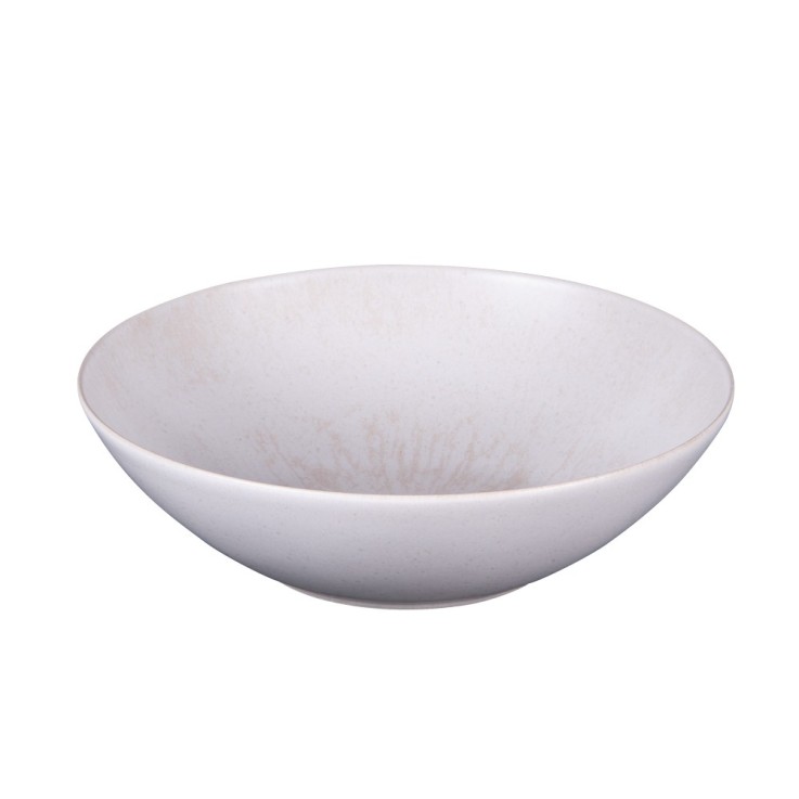 Saladier Onyx 24 cm crème en grès