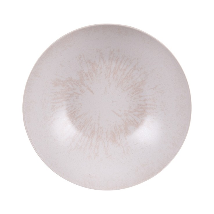 Saladier Onyx 24 cm crème en grès