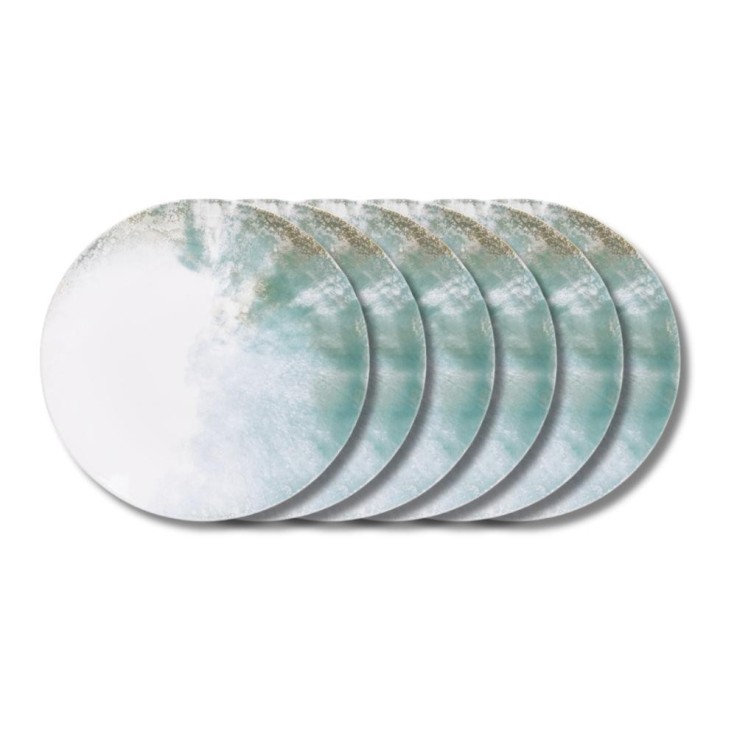 Assiette à dessert Islande 21 cm (lot de 6) en grès