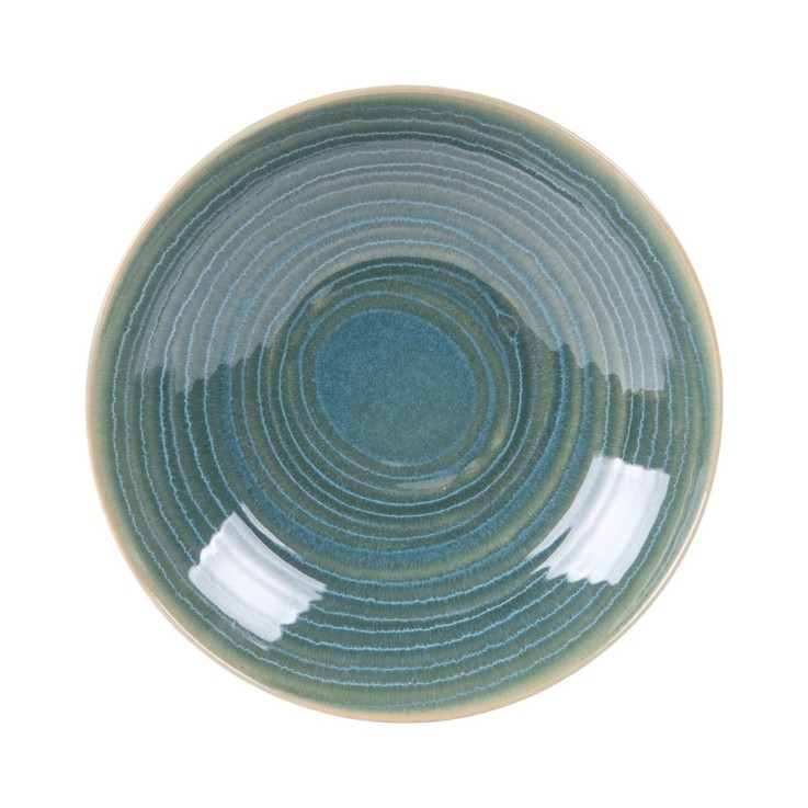Assiette creuse moon lagon 22 cm (lot de 6) en grès