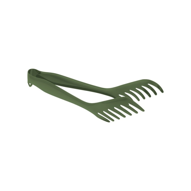 Pince à spaghetti kaki 24 cm en inox