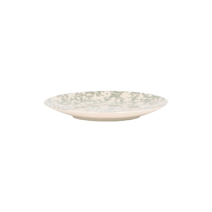 Assiette à dessert Léa verte 21 cm (lot de 6) en grès