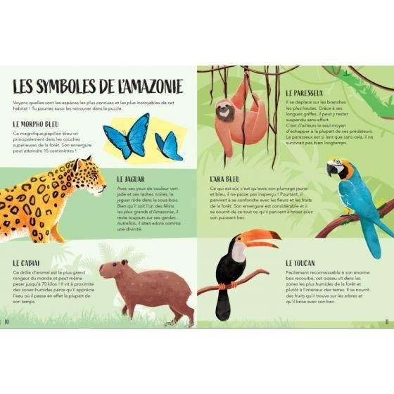 Coffret Amazonie : Livre & Puzzle