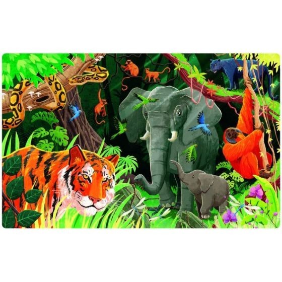 Coffret jungle : Livre & Puzzle
