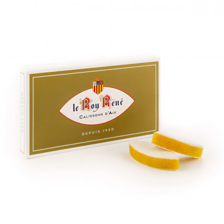 6 Calissons d'Aix Roy René aux amandes - Boîte de 75g