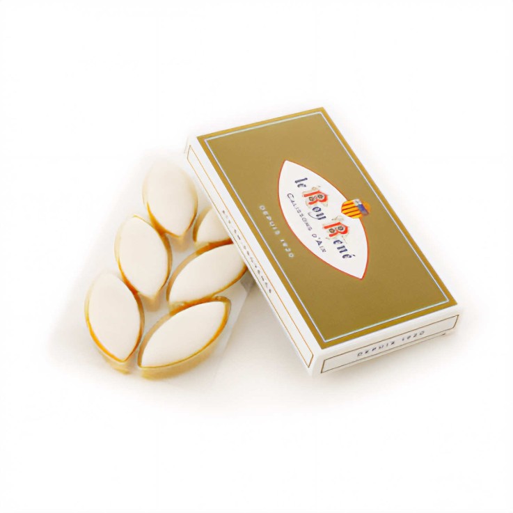 6 Calissons d'Aix Roy René aux amandes - Boîte de 75g
