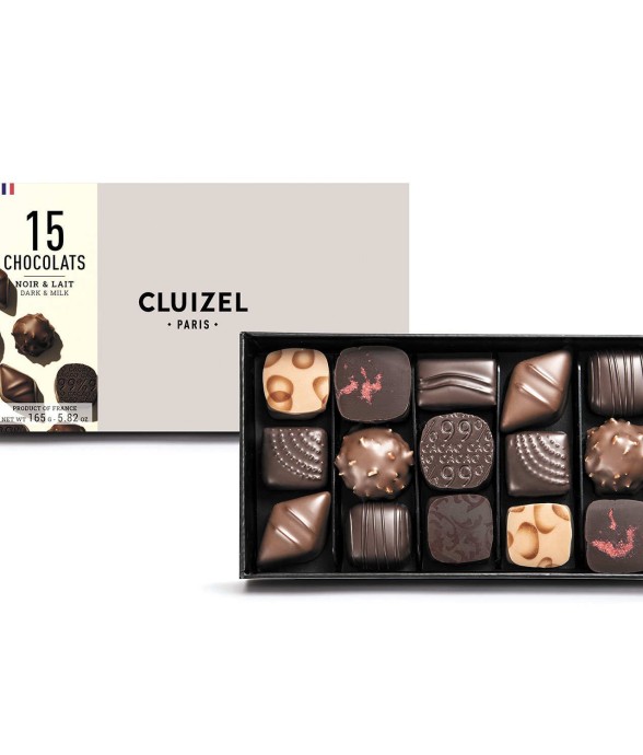 Coffret 15 chocolats noirs...