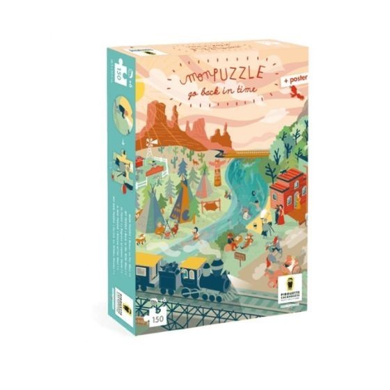 Puzzle enfant 150 pièces Retour au temps du far west