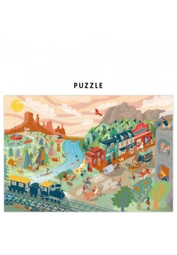 Puzzle enfant 150 pièces Retour au temps du far west