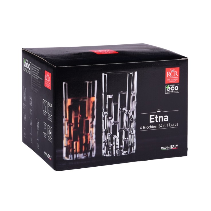 Chope forme haute Etna 34 cl (lot de 6) en cristallin