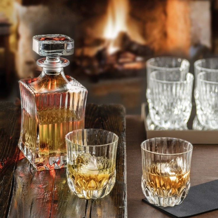 Boite de 6 gobelets à whisky Adagio 35 cl en verre