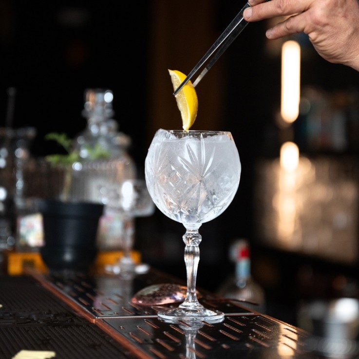 Boîte de 6 verres à pied  cocktail Mélodia 65 cl en cristallin
