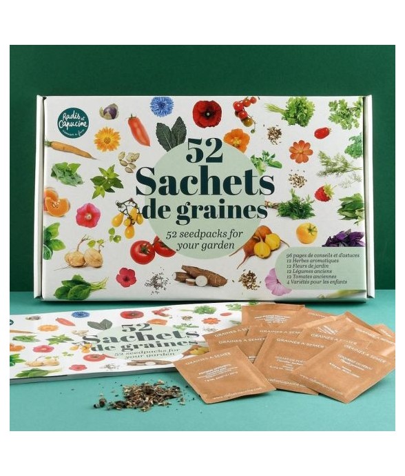 Coffret 52 sachets de graines