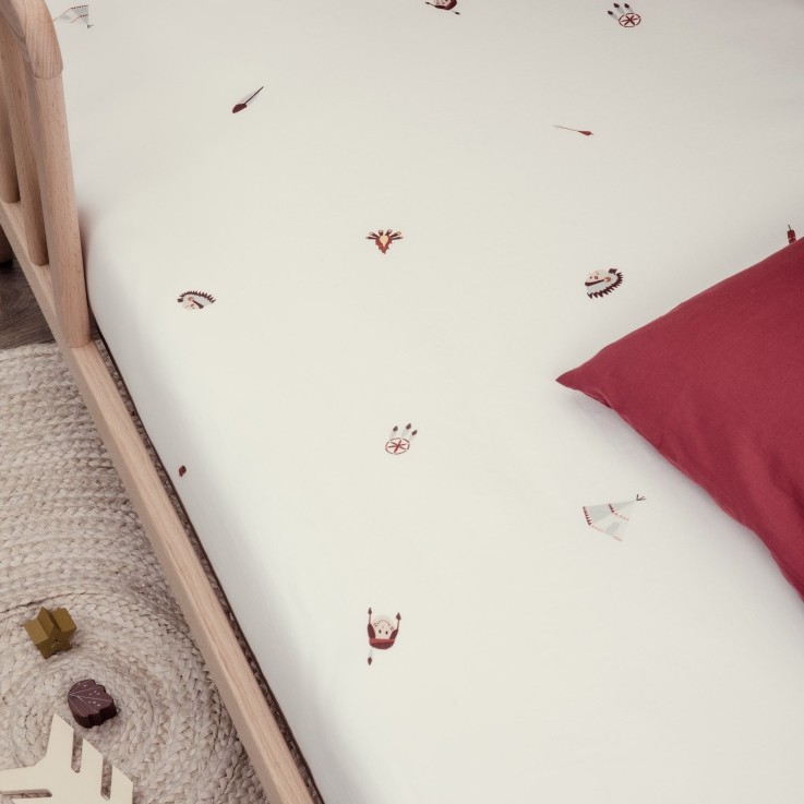 Drap housse Coton Bio pour Lit bébé Petite Plume