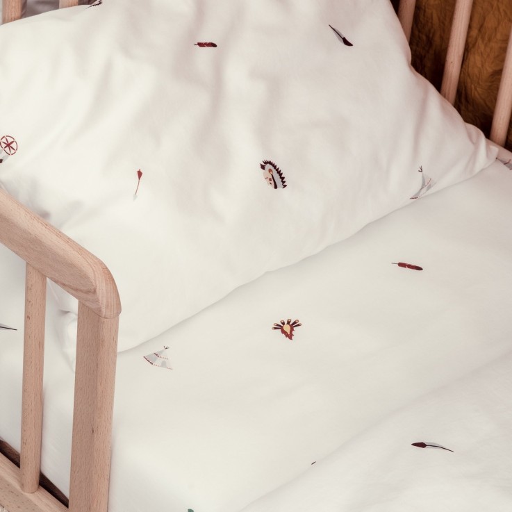 Drap housse Coton Bio pour Lit bébé Petite Plume
