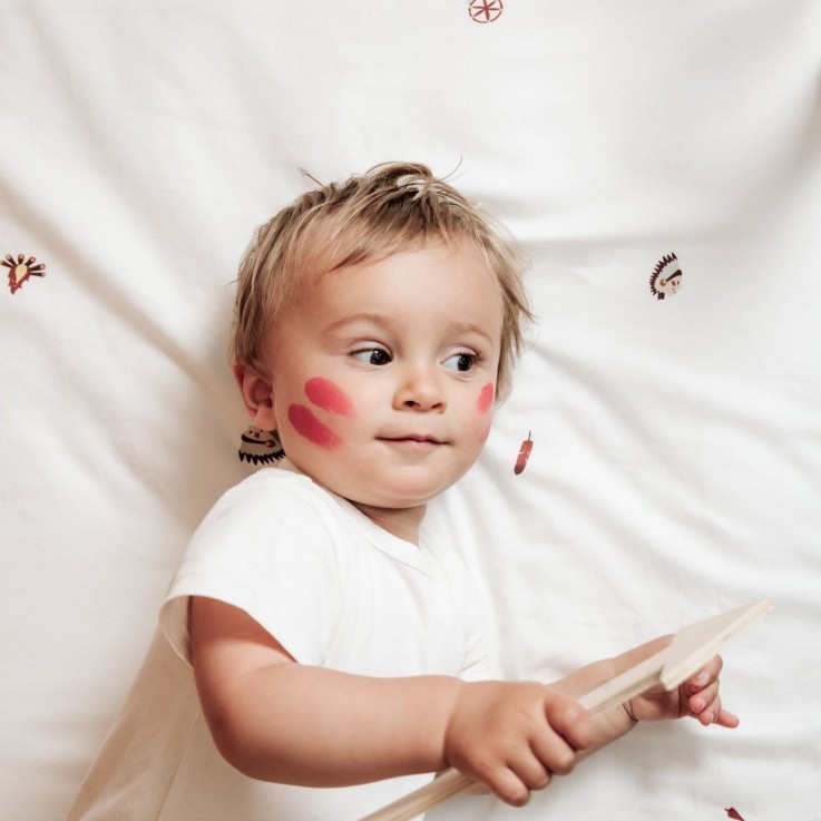 Drap housse Coton Bio pour Lit bébé Petite Plume
