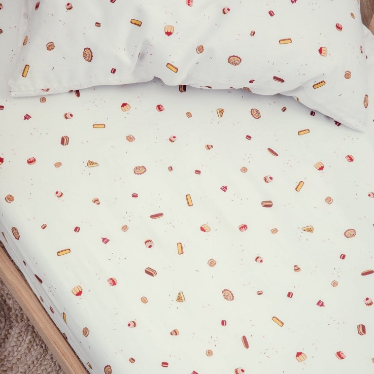 Drap housse Coton Bio berceau Gourmandises