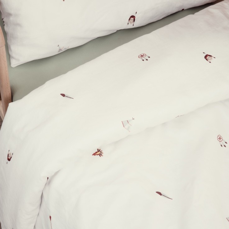 Housse de couette Coton Bio bébé Petite Plume