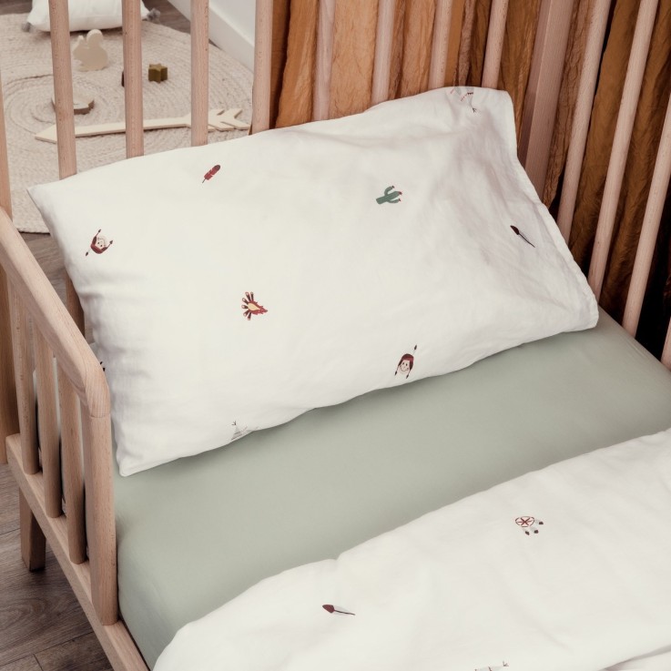 Taie d'oreiller Coton Bio Petite Plume