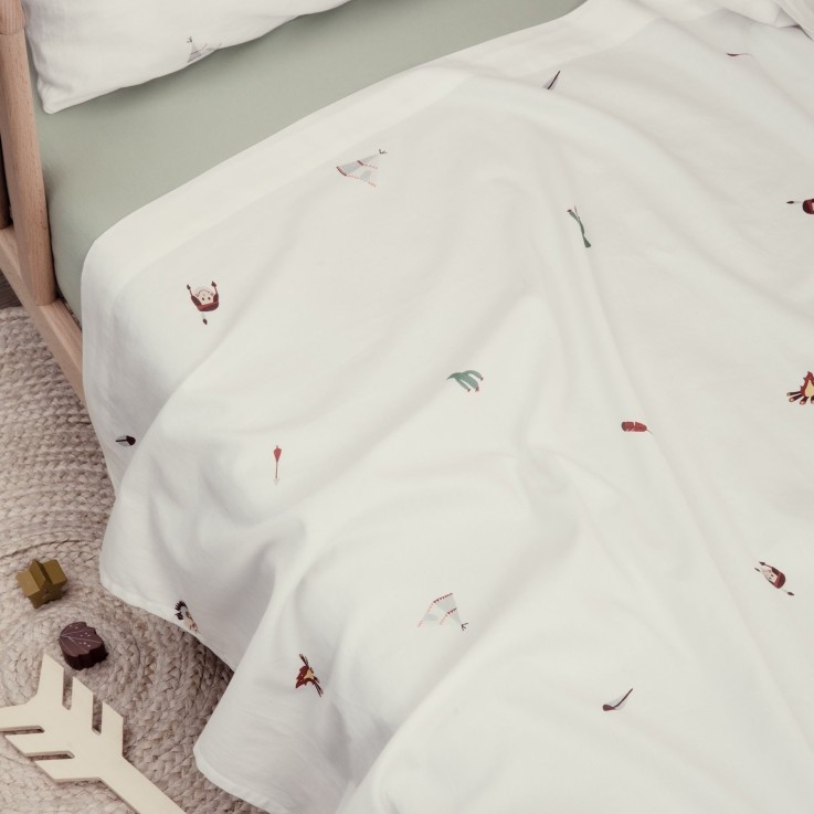 Drap plat Bébé Coton Bio Petite Plume