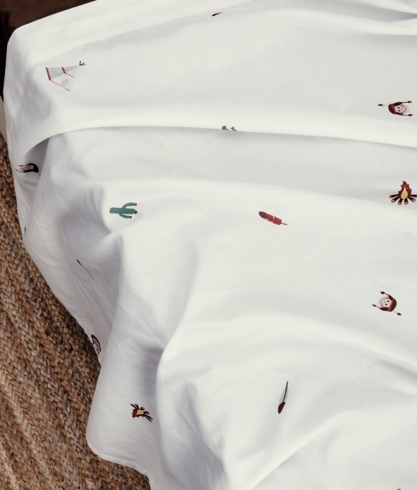 Drap plat 1 personne Coton...