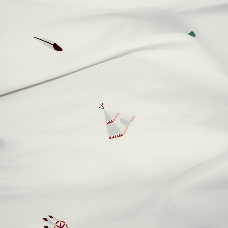 Drap plat 1 personne Coton Bio Petite Plume