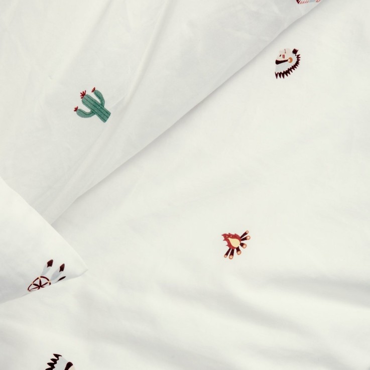 Drap plat 1 personne Coton Bio Petite Plume