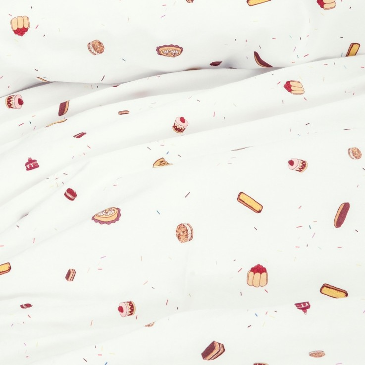 Drap plat Bébé Coton Bio Gourmandises