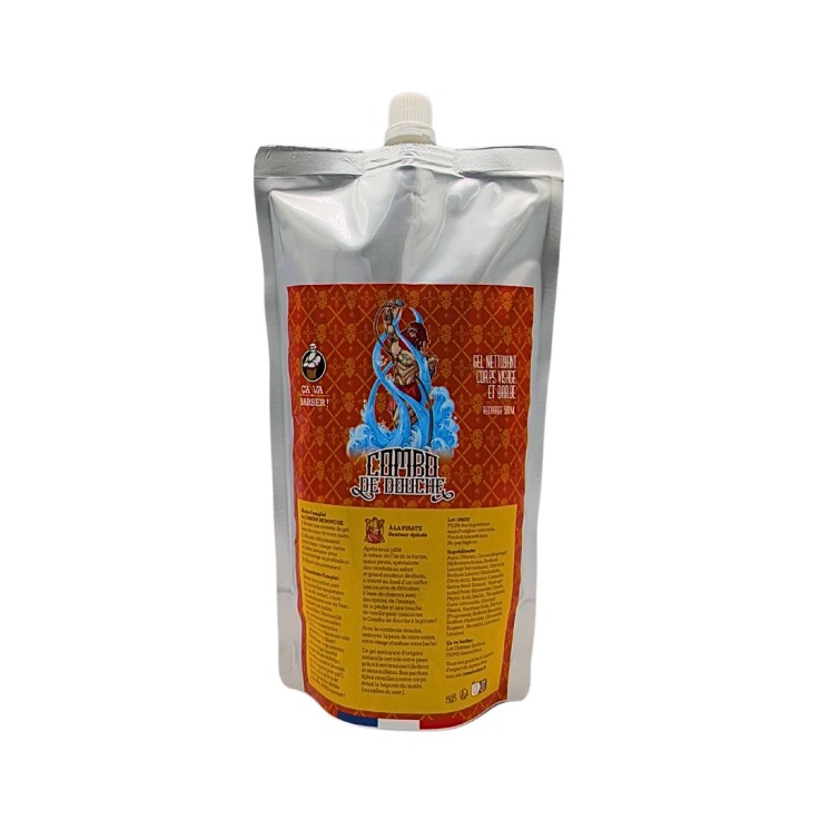 Recharge souple gel nettoyant 3-en-1 à la Pirate Senteur Epicée (500ml)