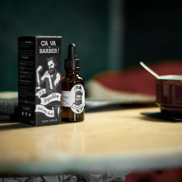 Huile pour barbe Bio Sans odeur (30 ml) À la Régulière