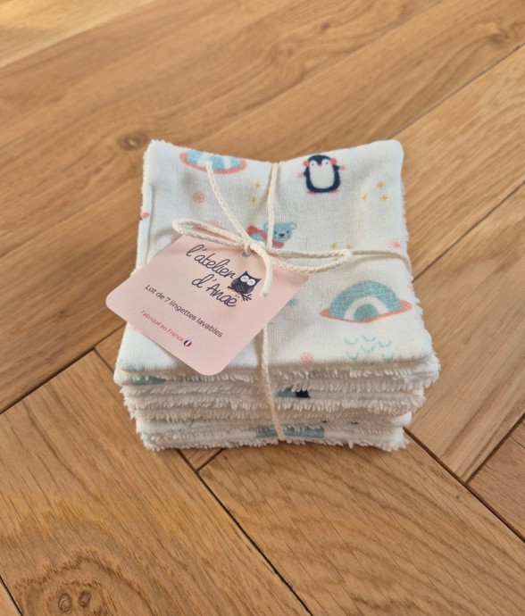 Lot de 7 lingettes lavables...