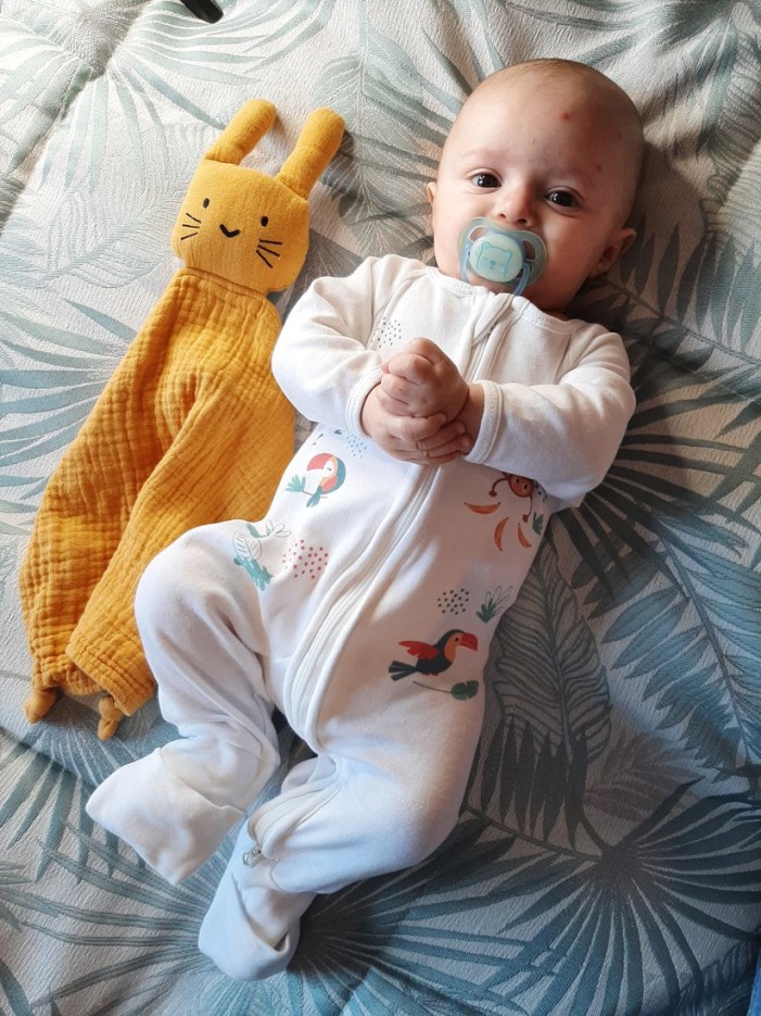Pyjama bébé zippé et évolutif Pétillant en Coton Bio