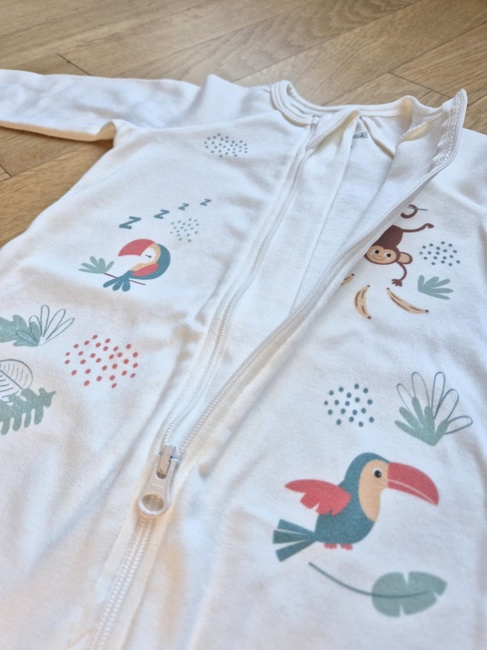 Pyjama bébé zippé et évolutif Pétillant en Coton Bio