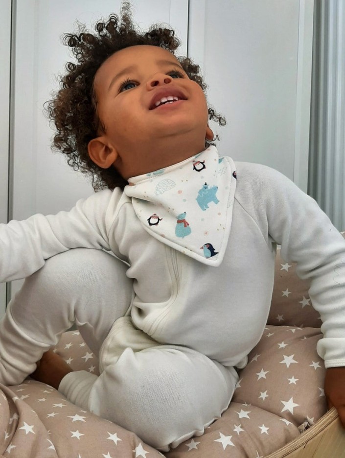 Bavoir bandana Coton Bio