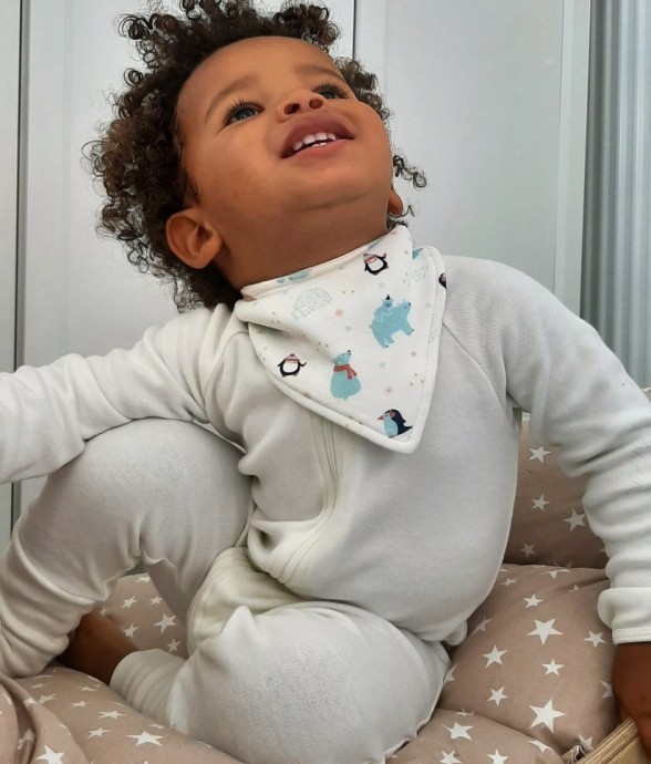 Bavoir bandana Coton Bio