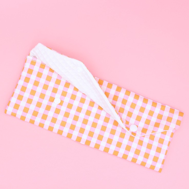 Maxi pochette à savon -coton vichy