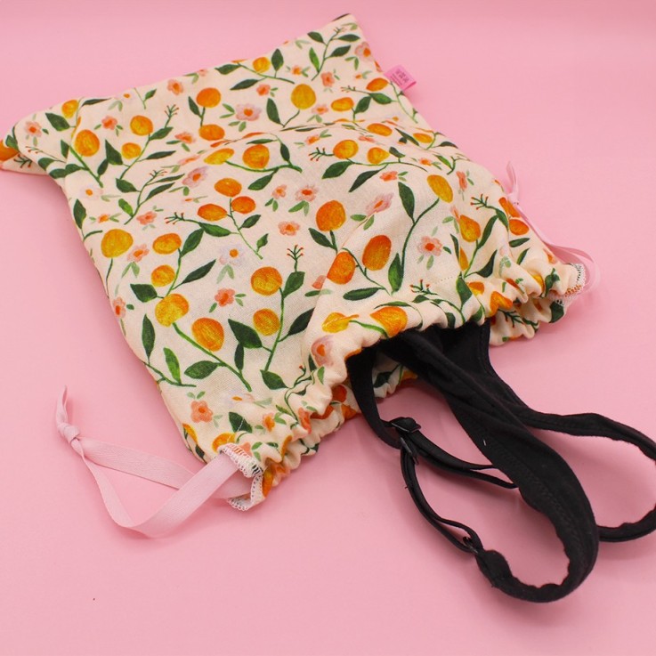 Sac de voyage lingerie double gaze coton