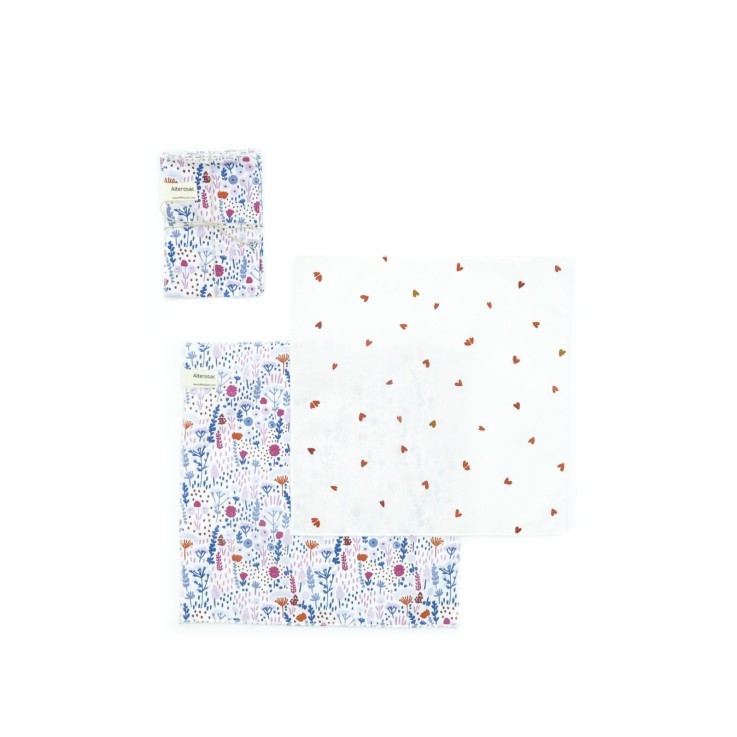 Mouchoirs lavables en coton x 4 (S)