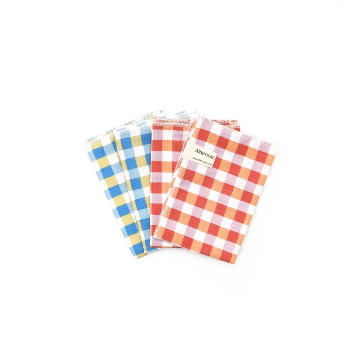 Mouchoirs lavables en coton x 4 (S)