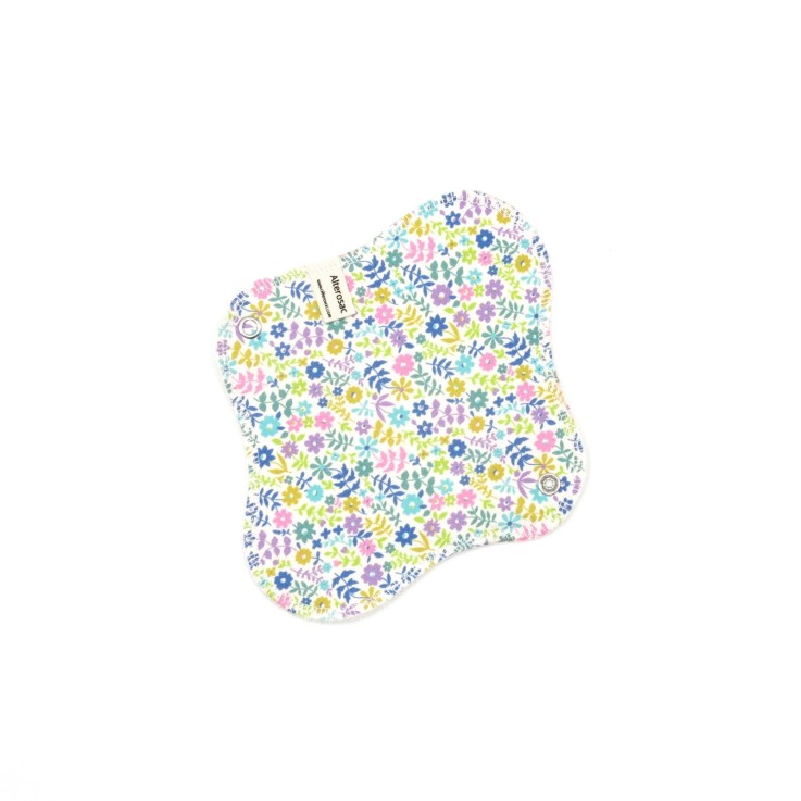Serviette hygiénique lavable en Coton Bio S (flux léger)