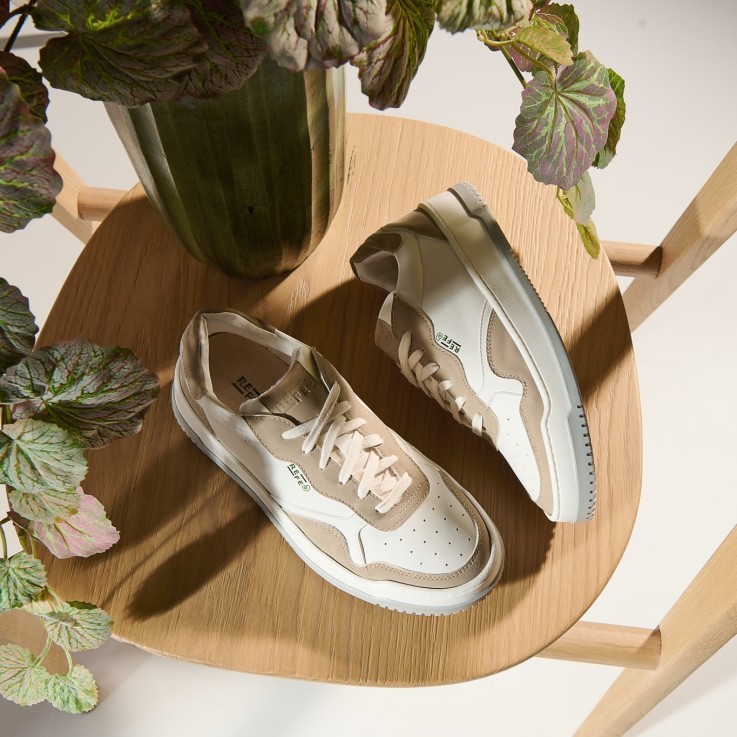 Basket basses Wave bianco Sand Vegan