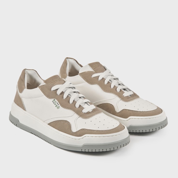Basket basses Wave bianco Sand Vegan