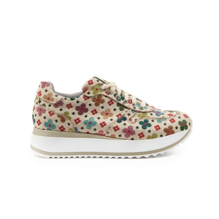 Basket basses Asia Fiori Bianco Vegan