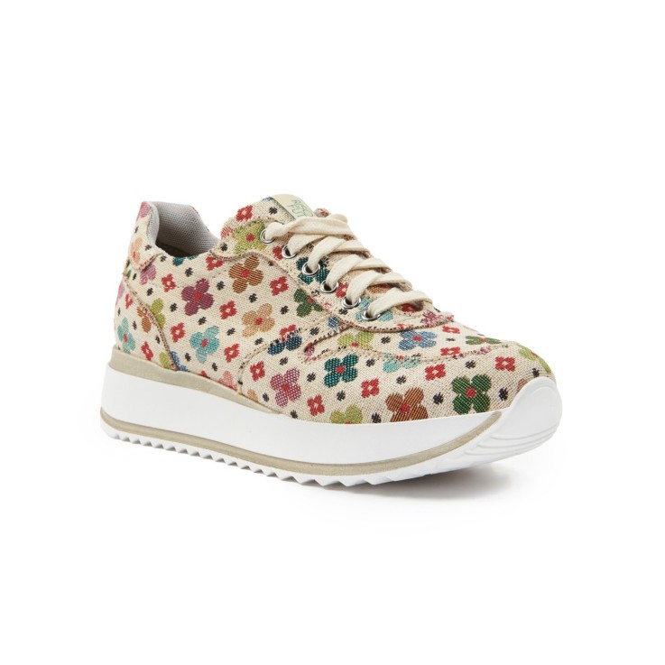 Basket basses Asia Fiori Bianco Vegan