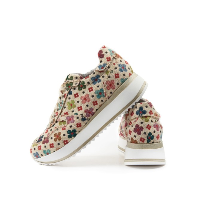 Basket basses Asia Fiori Bianco Vegan