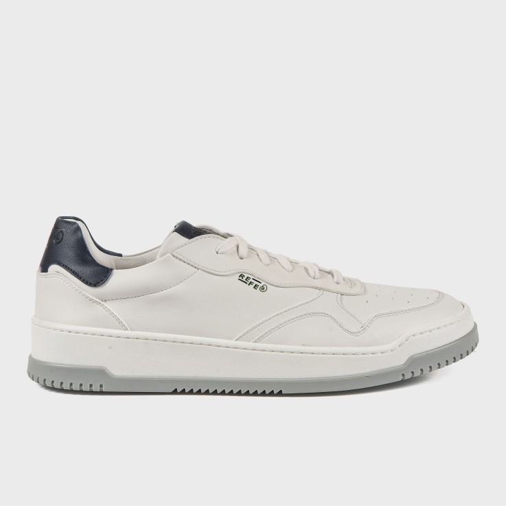 Basket basses Wave bianco Blu Vegan