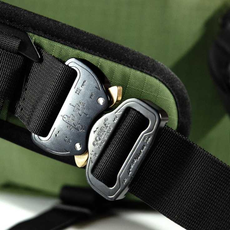 Sacoche Kernel Vert Forêt Matière upcyclée