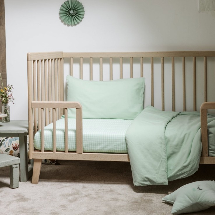 Drap housse bébé Percale de Coton Bio Vichy