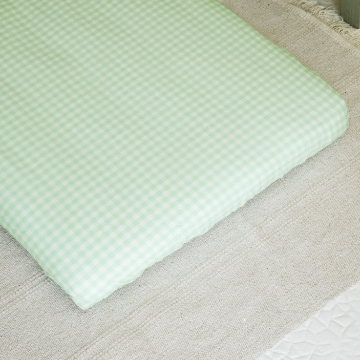 Drap housse berceau Percale de Coton Bio Vichy