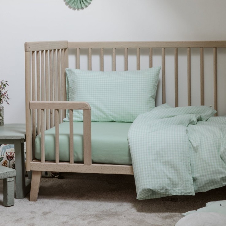 Drap housse berceau Percale de Coton Bio Vichy